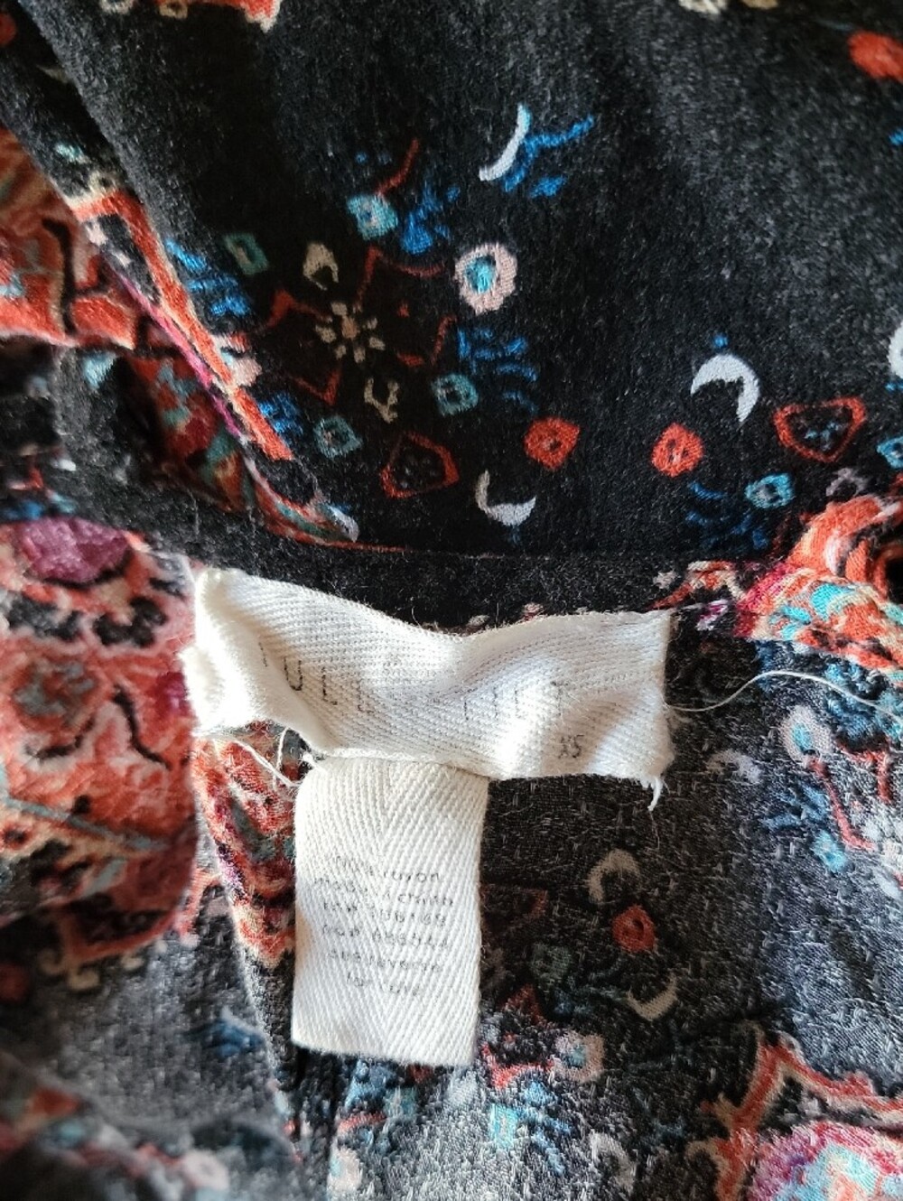 Full Tilt Tilly's Boho Paisley Mandala Keyhole Halter Mini Dress XS - Picture 3 of 3